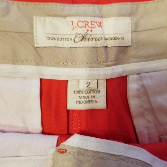 100% cotton J Crew Chino broken in shorts - Picture 2 of 2